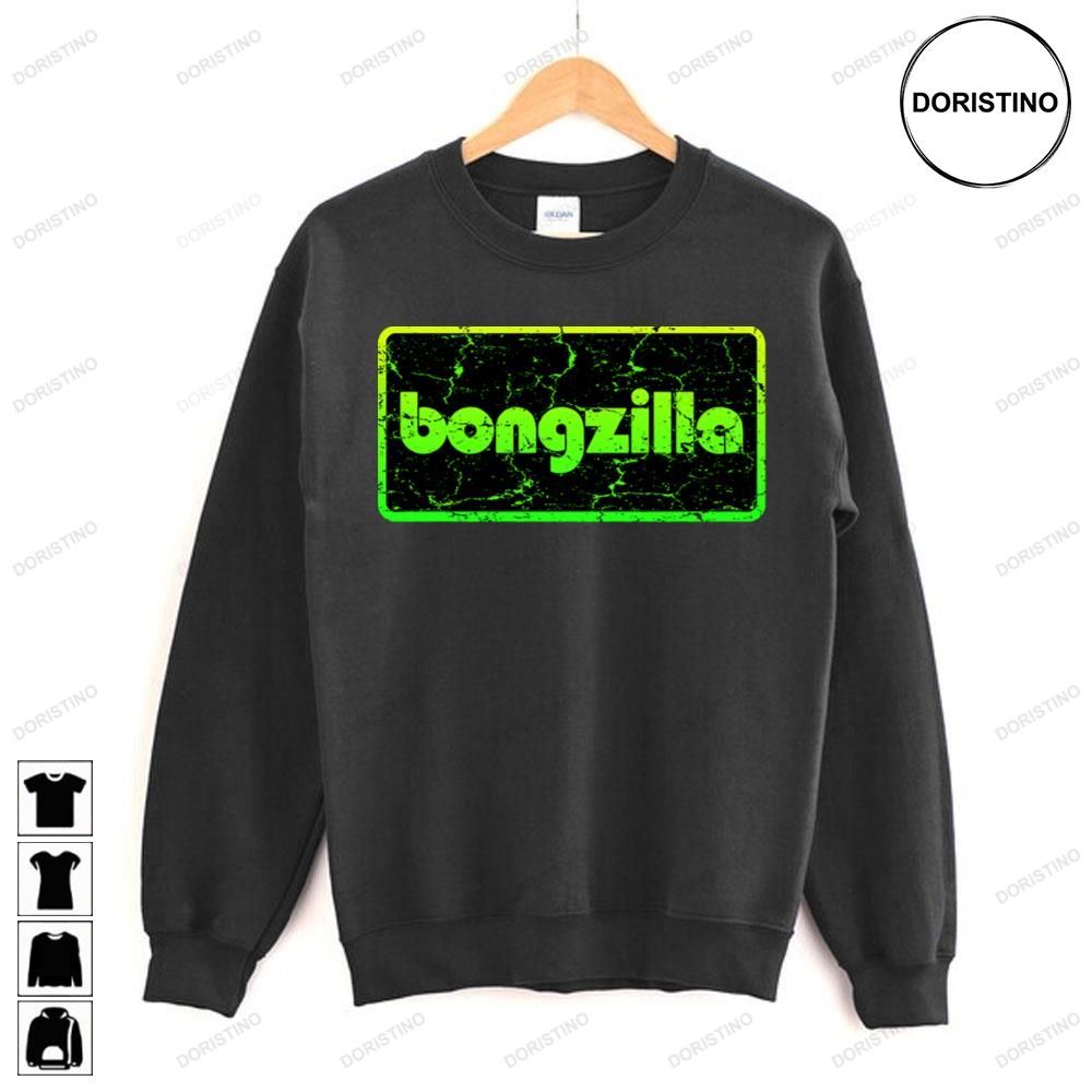 Green Black Logo Bongzilla Awesome Shirts